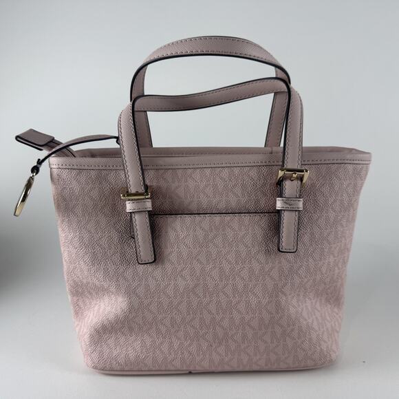 Michael Kors Tote Bag Womens Purse Gold Hardware Removable Strap MK Charm Handba - Picture 8 of 16